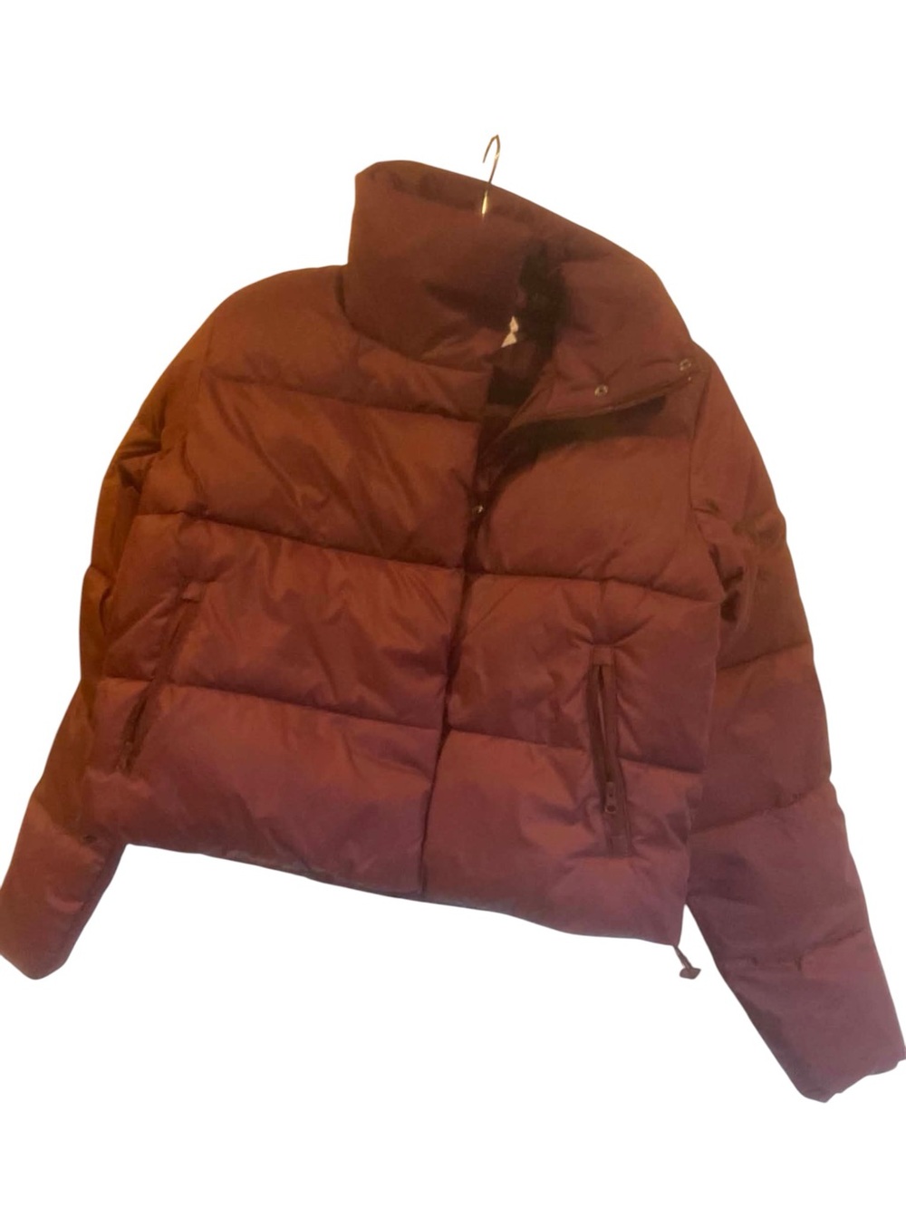 NWT Alo Puffer Jacket BURGUNDY Size XS